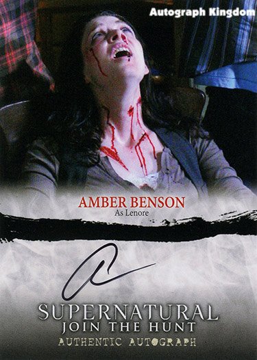 Supernatural S1 Amber Benson Autographed Card (Reprint 872 Perfect gift Idea)
