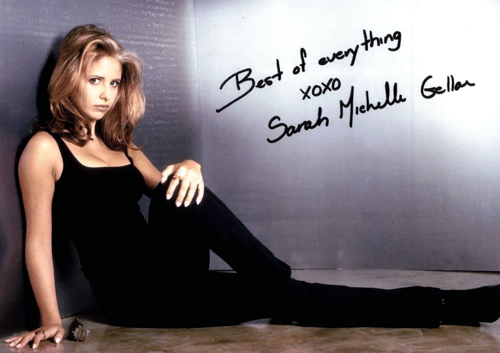 Sarah Michelle Gellar Signed & Mounted A4 Autographed Photo : Buffy The Vampire Slayer (Reprint 826)