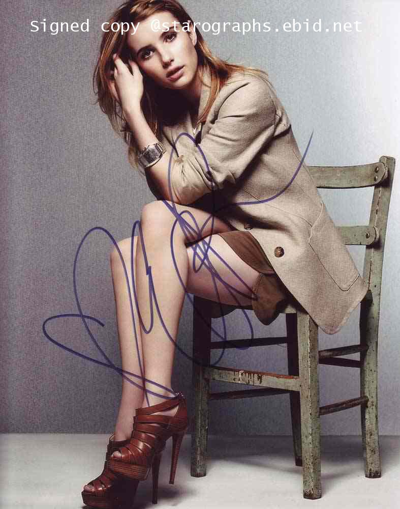 Emma Roberts Signed & Mounted 8 x 10 Autographed Photo American Horror Story(Reprint 875)