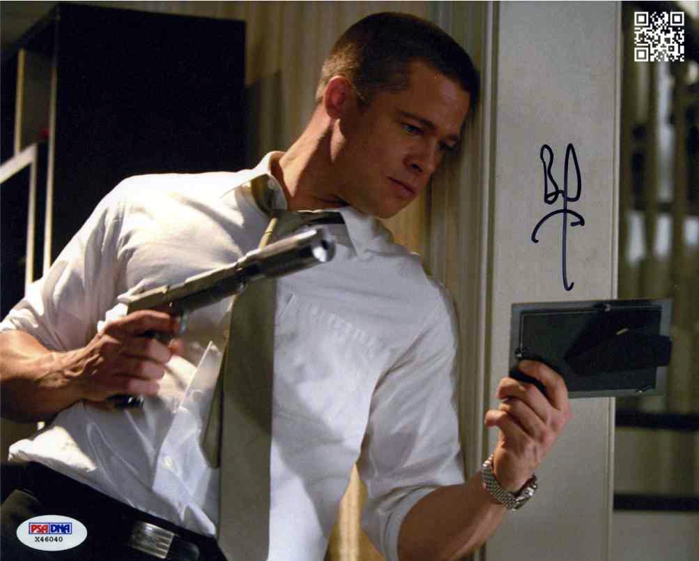 Brad Pitt Mr & Mrs Smith 8 x 10 Autographed Photo (Reprint 649 Great Gift Idea!)