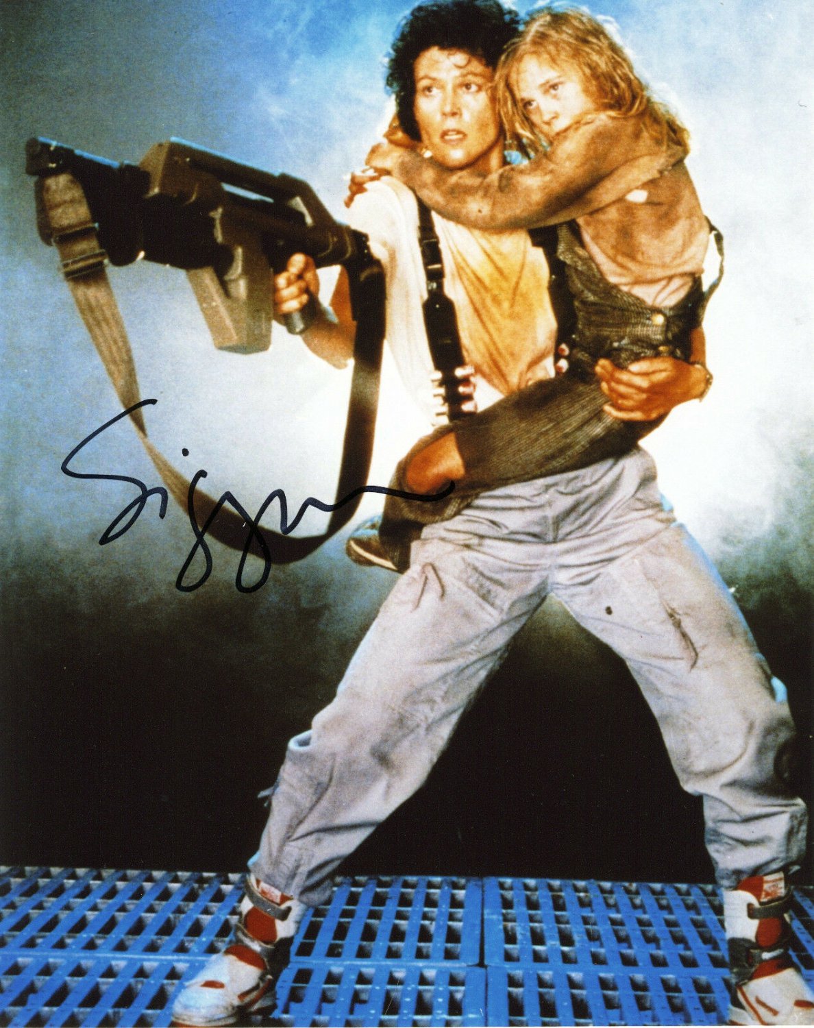 Sigourney Weaver Signed & Mounted  8 x 10 Autographed photo Aliens / Heart Breakers (Reprint)