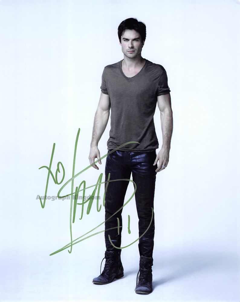 Ian Somerhalder Signed & Mounted 8 x 10 Autographed Photo The Vampire ...