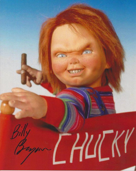 Billy Bryan as Chucky Signed & Mounted 8 X 10" Autographed Photo (Reprint 2300) Great Gift Idea!