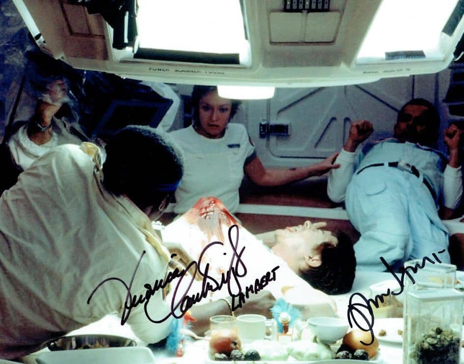 Veronica Cartwright & John Hurt Signed & Mounted 8 x 10 Autographed Photo Aliens (Reprint)