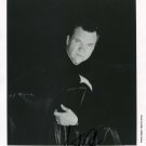 Meat Loaf Signed & Mounted Black & White Promo photo (Reprint) The Very Best of..
