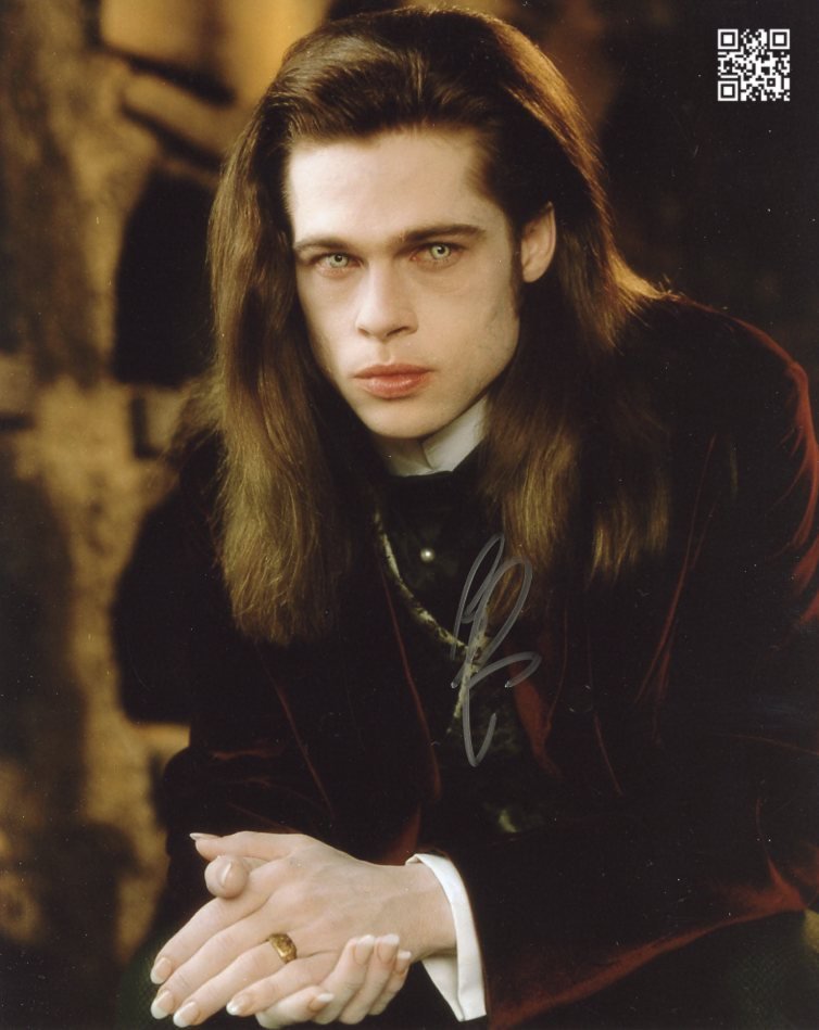Brad Pitt An Interview With A Vampire / Se7en 8 X 10" Autographed Photo (Reprint #3)