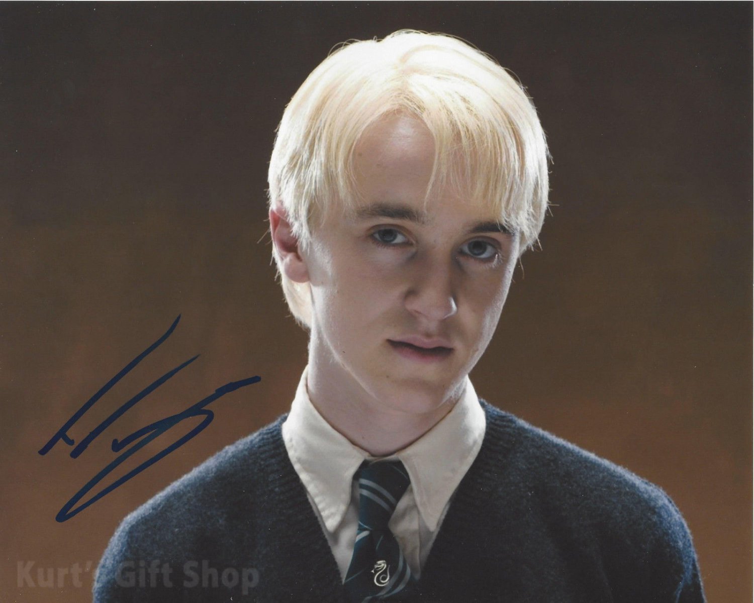 Tom Felton Harry Potter Awesome 8 X 10" Signed & Mounted Autographed Photo (Reprint #4)