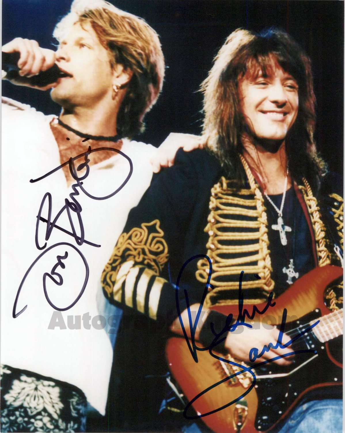 Richie Sambora & Jon Bon Jovi 8 X 10" Glossy Autographed Photo (Great Gift Ideal Reprint #1)