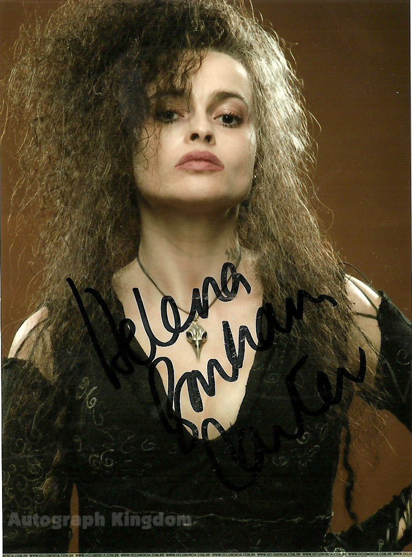Helena Bonham Carter Bellatrix Lestrange 8 X 10" Autographed Photo (Great Gift Ideal Reprint #2)