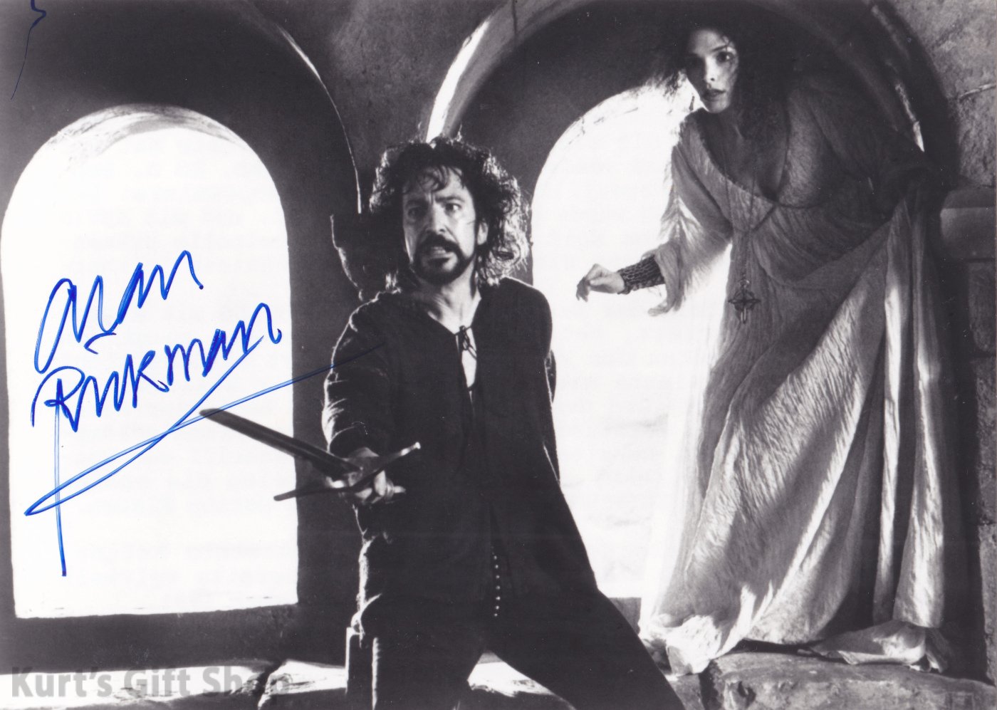 Alan Rickman Robin Hood Men In Tights  8 X 10" Autographed Photo (Great Gift Ideal Reprint #3)
