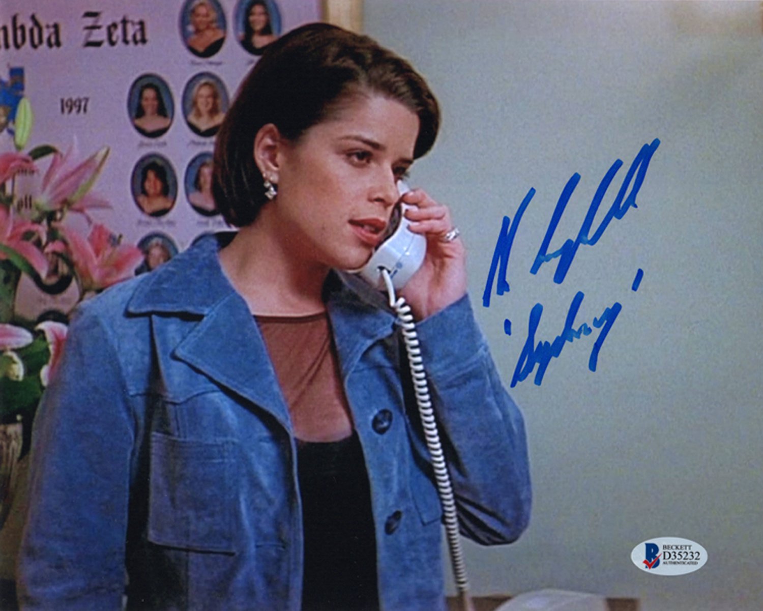 Neve Campbell Scream signed & mounted 8 x 10" Glossy Autographed Photo (Reprint:606)