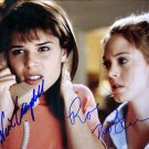 Neve Campbell & Rose McGowan Dual signed & mounted 8 x 10" Glossy Autographed Photo (Reprint:610)