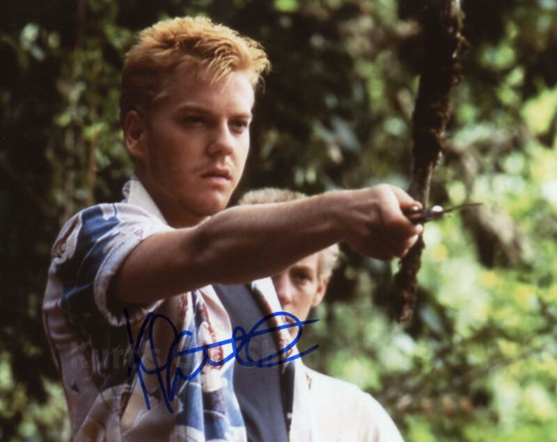 Kiefer Sutherland signed & mounted 8 x 10" Autographed Photo "24 / Stand by Me"  (Reprint:606)
