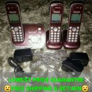 PANASONIC KX-TG6521R Dect6.0 Cordless Phone Answering System W/3 Handset System