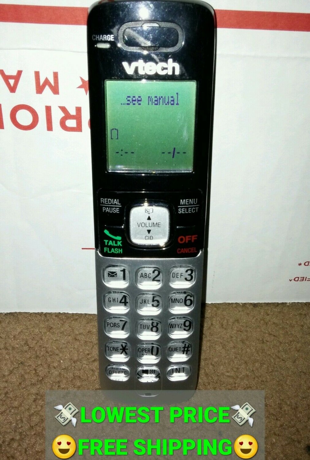 Genuine VTech CS6829 CS6829-2 Replacement Cordless Phone | Unregistered