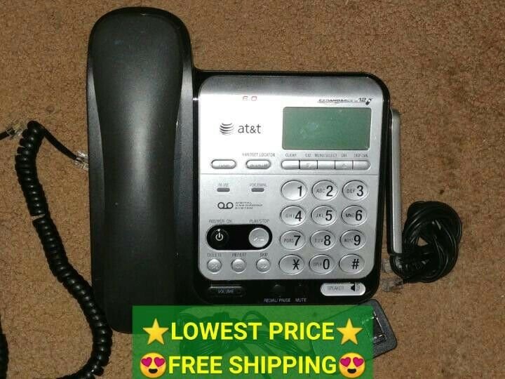 AT&T CL84109 Handset Single Line Corded DECT 6.0 Expandable Base Speaker