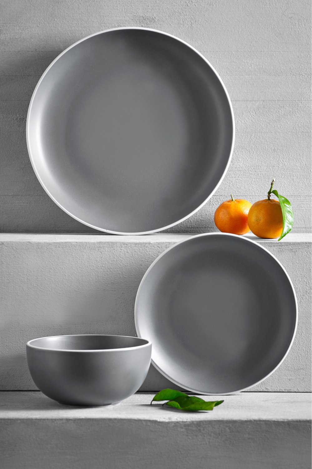 Hutton Dinner Plate Diameter 27cm, Side Plate Diameter 19cm, Bowl Height 6cm x Diameter 18cm