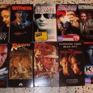 HARRISON FORD LOT OF ( 9 ) NINE VHS MOVIES * WITNESS ~ K-19 ~  FRANTIC