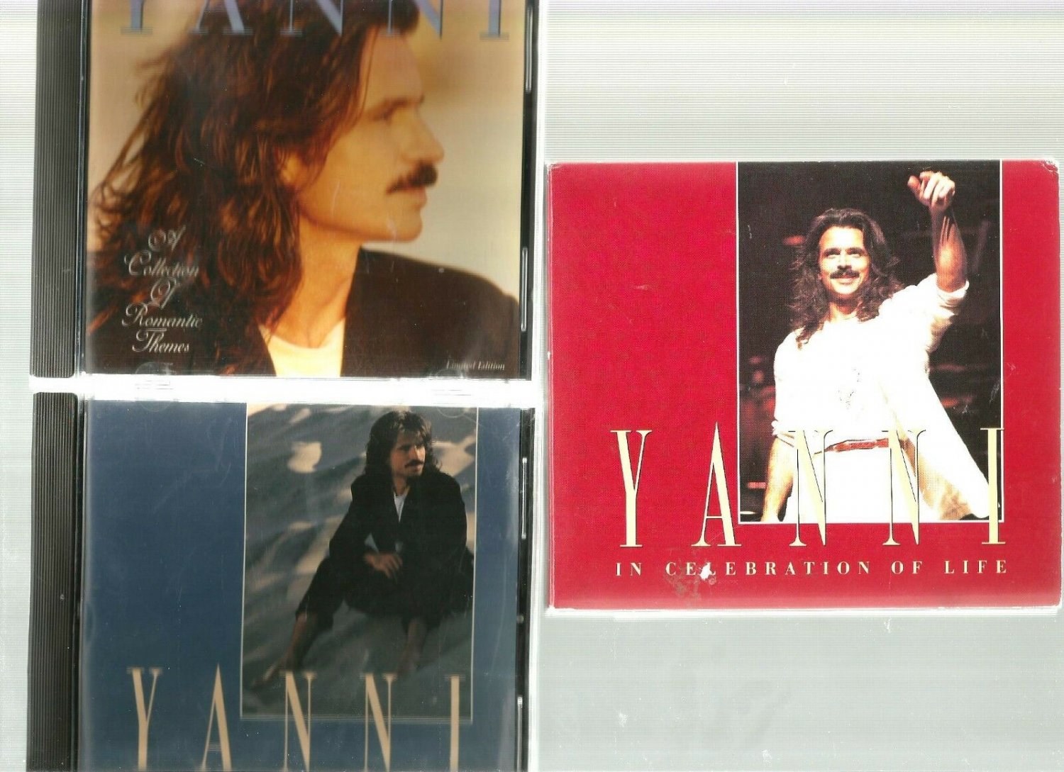 YANNI  * 3 CDS * CELEBRATION  OF  LIFE ~ LIVE AT ACROPOLIS ~ ROMANTIC THEMES