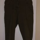 STYLE  &  CO  * PANTS *  OLIVE GREEN - SIZE (12 ) -  98% COTTON / 2% SPANDEX