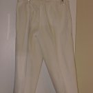 VINTAGE STUDIO  PANTS -16 - WHITE -100% COTTON - MADE IN THE USA