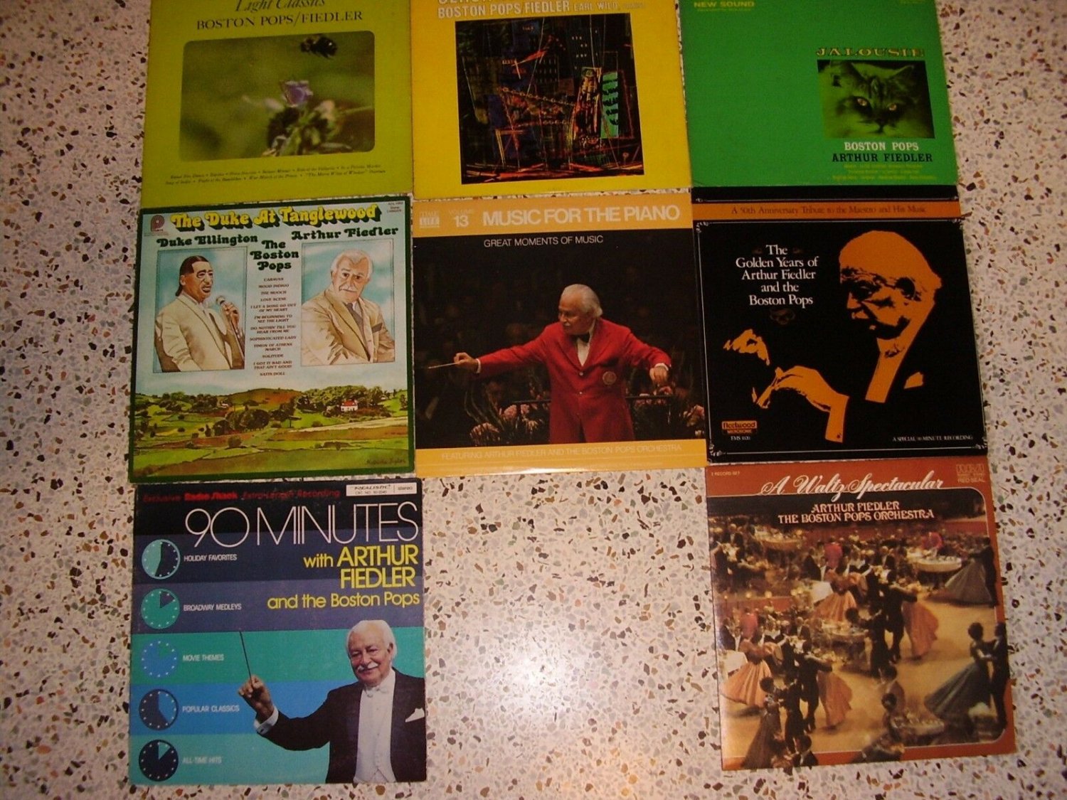 ARTHUR FIEDLER & THE BOSTON POPS ** COLLECTION ** 8 ( EIGHT ) DIFFERENT ...