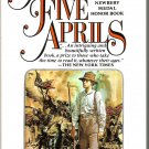 IRENE  HUNT  * ACROSS FIVE APRILS *  1986 ~ PAPERBACK ~ AGES 12 AND UP