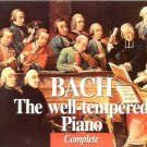 BACH  * THE WELL TEMPERED PIANO *  COMPLETE  4 CDS ALBUM  DDD  1996