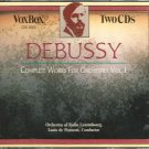 DEBUSSY  COMPLETE  WORKS  FOR  ORCHESTRA  2  CD BOX   1990