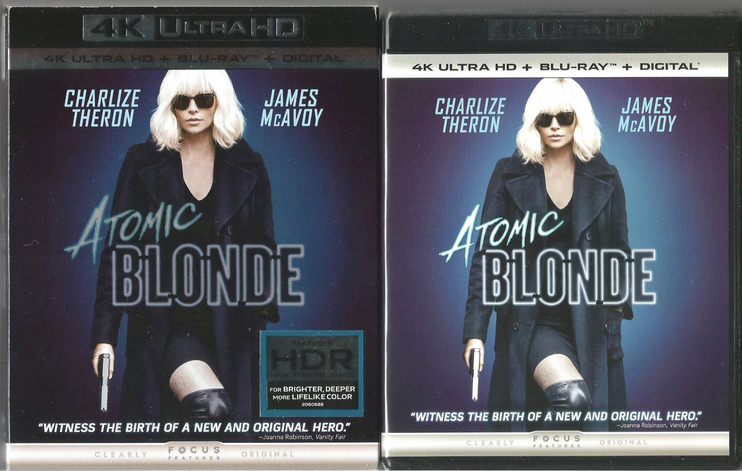 CHARLIZE THERON  * ATOMIC BLONDE *  4K ULTRA HD + BLU RAY + OOP SLIPCOVER