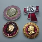 Lenin Soviet Russia Pin Badge, badges Lenin the leader of communism, vintage USSR