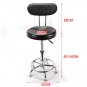 Work Shop Stool Bench Mechanics Chair Garage Adjustable Height Seat white/black