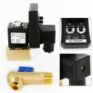 Timed Electric Auto Drain Valve Compressor Gas Tank Automatic 2 Way AC 110V 1/2"