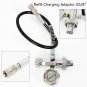 G5/8 Paintball PCP SCBA Fill Station Charging Adapter and 24 Inch Microbore Hose