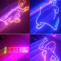 1W 1000mW RGB DMX Full Color 3D Animation Laser Light DJ Stage Effect Party Lamp