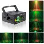 SUNY 3 Lens 24 Pattern RG Laser Stage Light Blue LED DJ Disco Lighting Projector