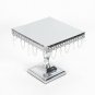 Modern Cake Dessert Stand Square Display Crystal F/ Wedding Party Metal Pedestal