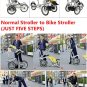 3in1 Mother 3-Wheel Bicycle Baby Bike Stroller Pushchair Carrier Single/Two Seat
