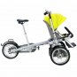 3in1 Mother 3-Wheel Bicycle Baby Bike Stroller Pushchair Carrier Single/Two Seat