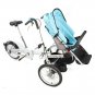 3in1 Mother 3-Wheel Bicycle Baby Bike Stroller Pushchair Carrier Single/Two Seat