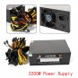 2200W 2.2KW Miner Power Supply Computer Power Supply f/ BTC ETH Ethereum Rig New