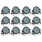 12Pack 162W Stage Par LED Uplights RGBW 7CH DMX Mixing Color Wall Wash DJ Light