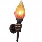 Retro Vintage Hand Torch Lamp Loft Iron Industrial Rustic Sconce E27 Wall Light