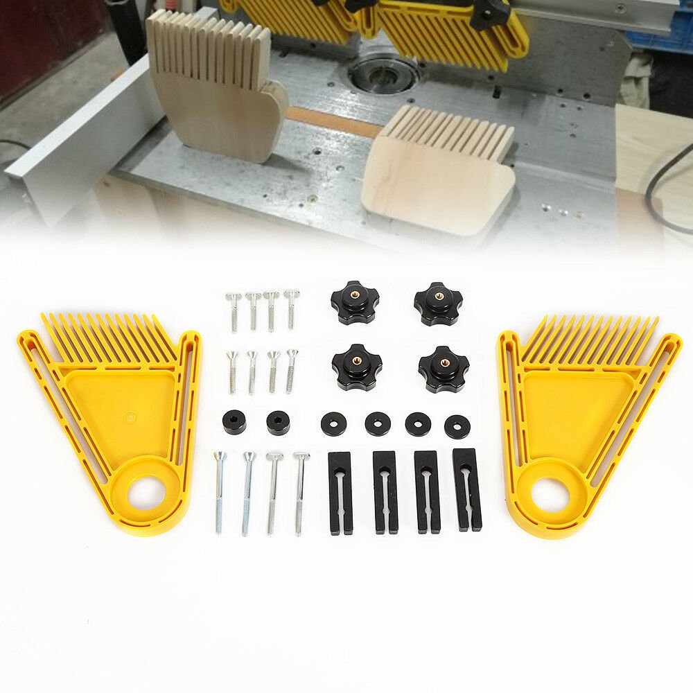 2*Feather Board Cutting Guide Wood Trimmer Router Table Band Saw Fence Accessory