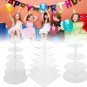 4 5 6 7 Tier Acrylic Glass Round Square Cupcake Stand Tower/ Cake Stand