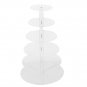 4 5 6 7 Tier Acrylic Glass Round Square Cupcake Stand Tower/ Cake Stand