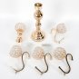 Crystal 5 Arm Candelabra Votive Candle Holder Wedding Centerpieces Gold US STOCK