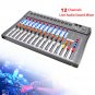 USB 12 Channel Digital Studio Audio Sound Mixer Mixing Console W/ 48V CT-120S US