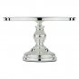 Chrome Metal Cake Cupcake Plate Stand 12" Round for Wedding and Birthday Party