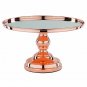 Chrome Metal Cake Cupcake Plate Stand 12" Round for Wedding and Birthday Party